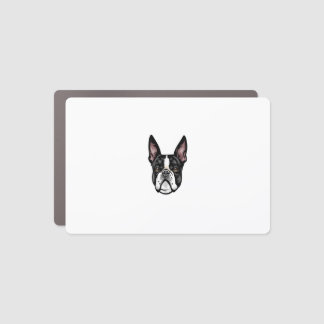 Cool Boston Terrier Face Car Magnet