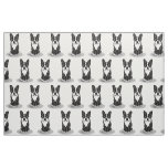 Cool Boston Terrier with Sunglasses (black) Fabric