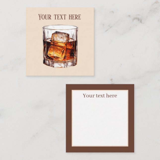 Cool Bourbon add message  Note Card (Front/Back)