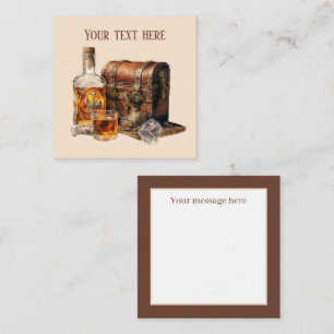 Cool Bourbon add message Note Card
