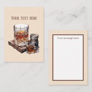 Cool Bourbon add message Note Card