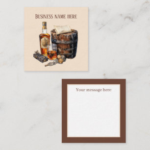Cool Bourbon add message  Note Card