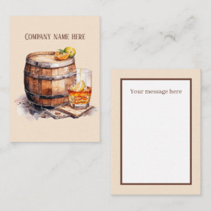 Cool Bourbon add message Note Card