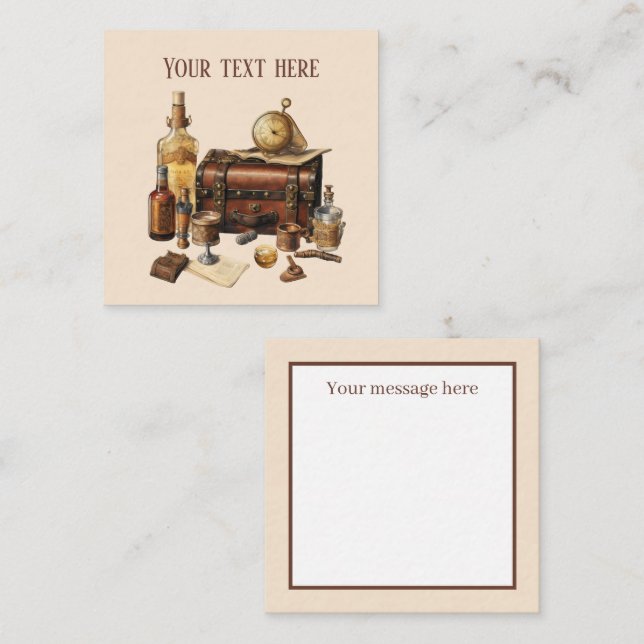 Cool Bourbon add message  Note Card (Front/Back)
