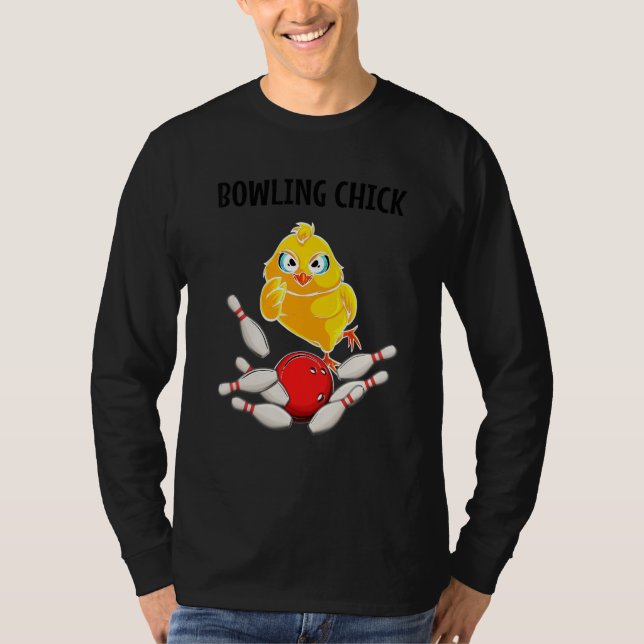 Cool Bowler For Women Girls Ladies Bowling Chick S T-Shirt (Front)
