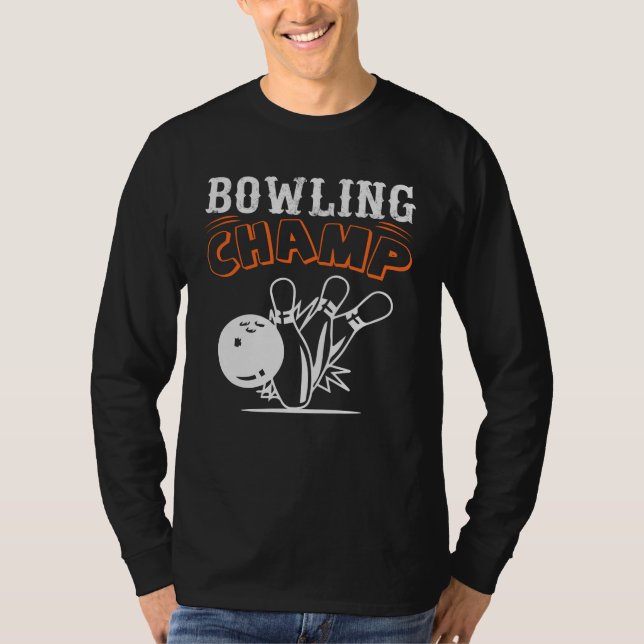 Cool Bowling Champ Men's Long Sleeve T-Shirt (Front)