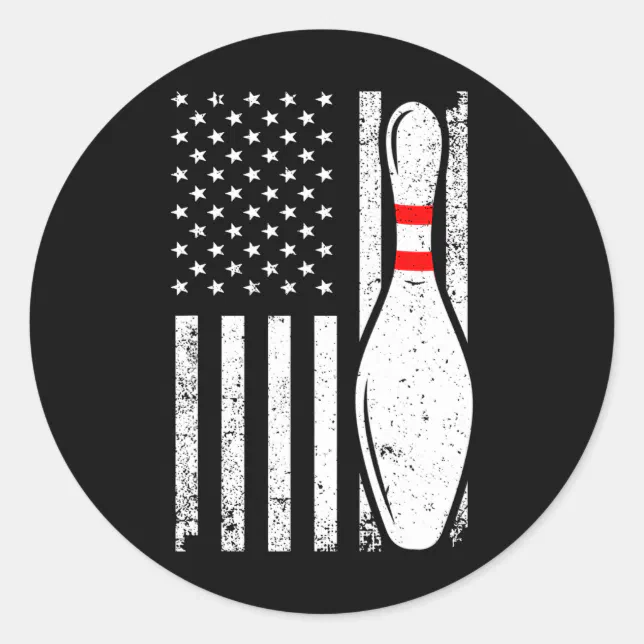 Cool Bowling Design For Men Women Bowler Bowling P Classic Round ...