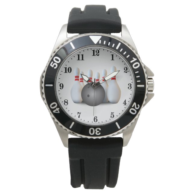 Cool Bowling lovers add name Watch (Front)