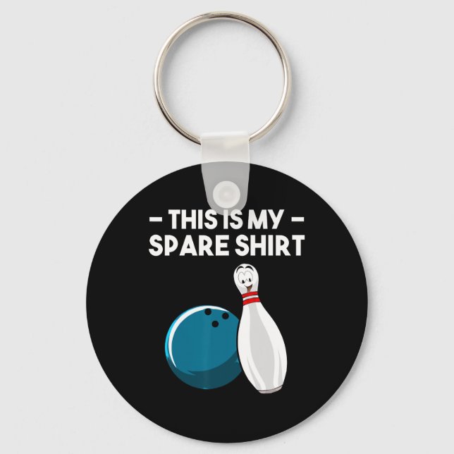 Cool Bowling Novelty For Men Women Bowling Team Ga Keychain (Front)