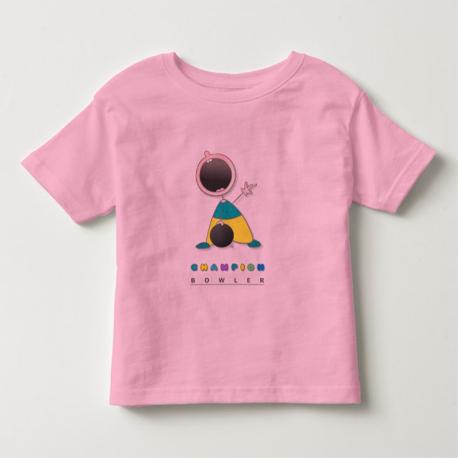Cool Bowling Toddler T-shirt (Front)