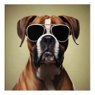 Cool Boxer Dog Acrylic Print