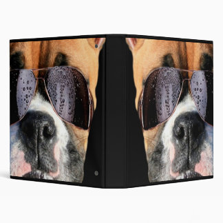 Cool boxer dog binder