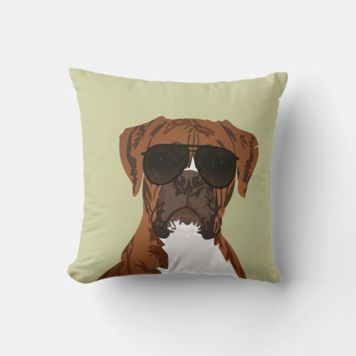 Cool Boxer Dog for Dog Lovers Pillow