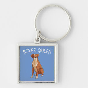 Boxer Acrylic Dog Breed Keychain Cartoon Kawaii Art Puppy 