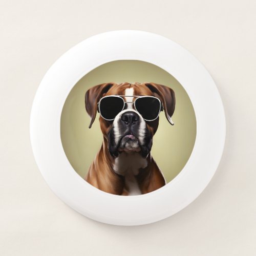 Cool Boxer Dog Wham_O Frisbee
