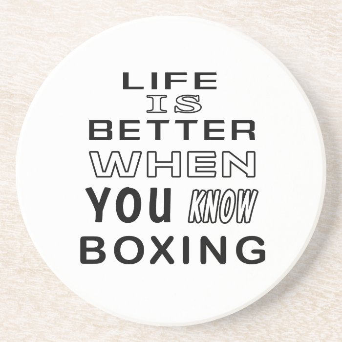 Cool Boxing Designs Drink Coasters