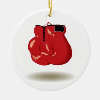 Cool Boxing Emblem Ceramic Ornament by TheArtOfPamela at Zazzle
