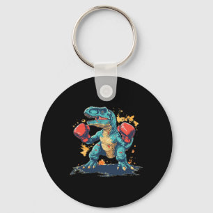 Cool Boxing Gloves With Dinosaur  Keychain