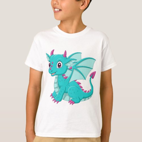cool boy dragon T_Shirt