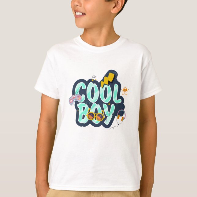 Cool boy graphic design T-Shirt (Front)