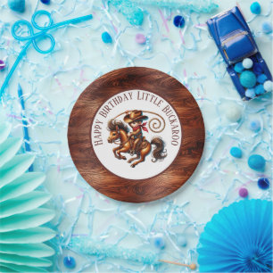 Cool boys buckaroo cowboys Birthday party Paper Plates