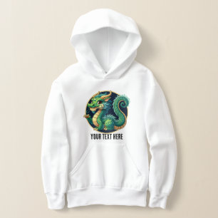 Cool Boys Chinese Dragon add text Hoodie