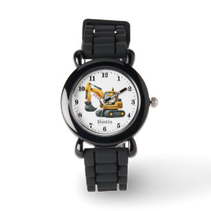 Cool boys construction lovers customizable  watch