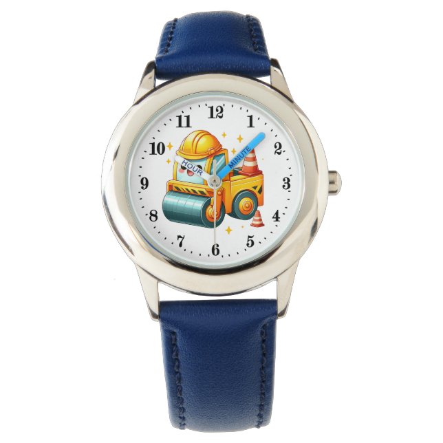 Cool boys construction lovers customizable  watch (Front)
