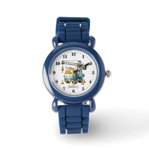 Cool boys crane construction truck customizable  watch