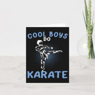 Cool Boys Do Karate Karateka Asian Martial Arts Card