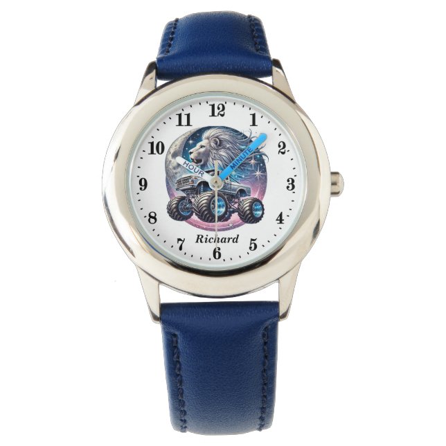 Cool boys monster truck add name  watch (Front)