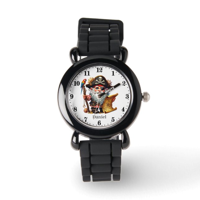 Cool boys pirate add name watch (Front)