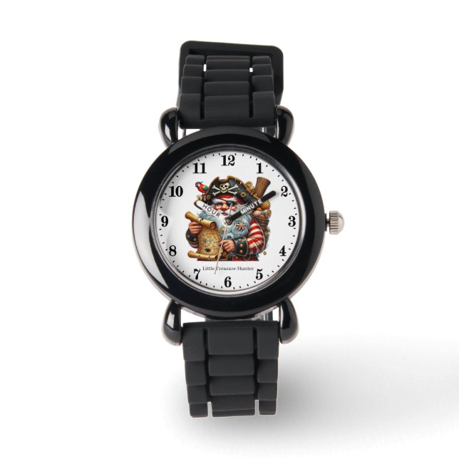 Cool boys pirate little treasure hunter  watch (Front)