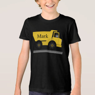 Cool Boy's Truck Shirt With Custom Name