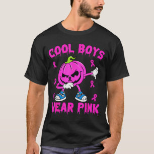 Cool Boys Wear Nk Breast Cancer Pumpkin Halloween T-Shirt