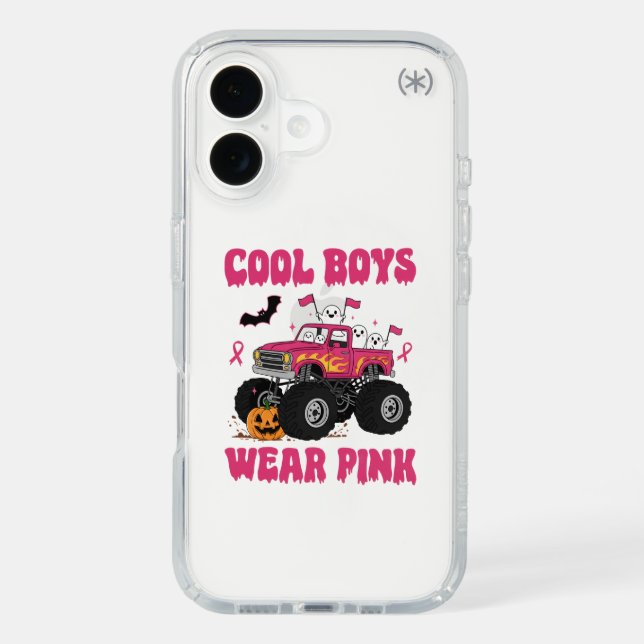 Cool Boys Wear Pink Monster Truck Tee Speck iPhone Case (Front)