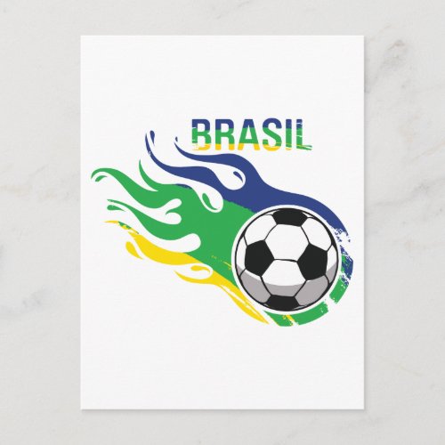 Cool Brasil Futebol Postcard