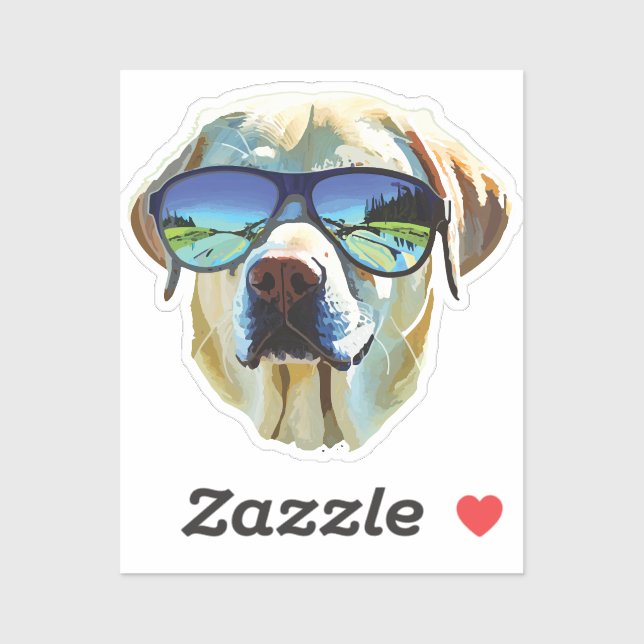 cool brave dog sticker (Sheet)
