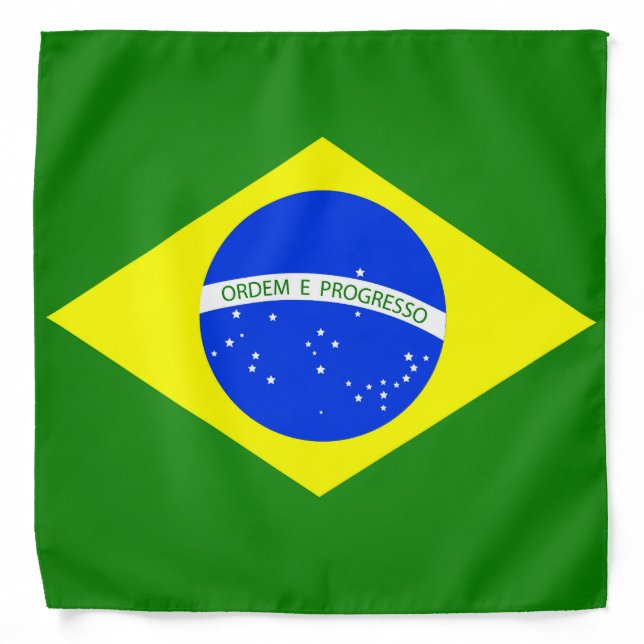 Cool Brazil Flag Fashion Bandana (Front)