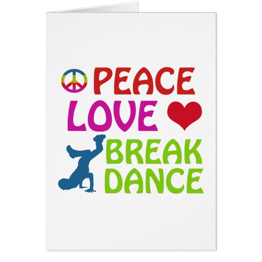 Cool Break dance designs Cards (Front)