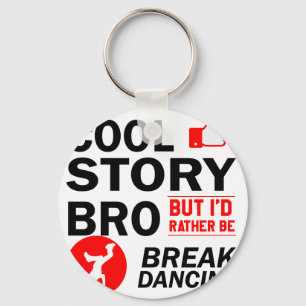 Cool break dancing designs keychain