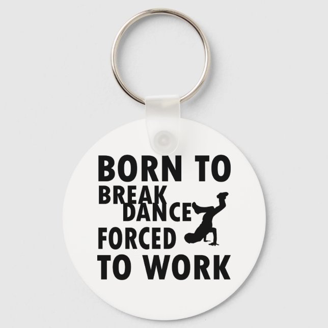 Cool Breakdance Designs Keychain (Front)