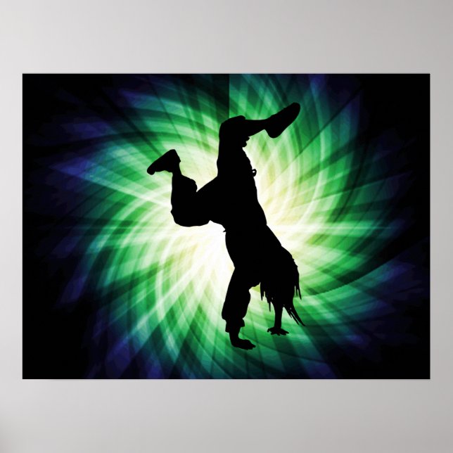 Cool Breakdancer Poster (Front)
