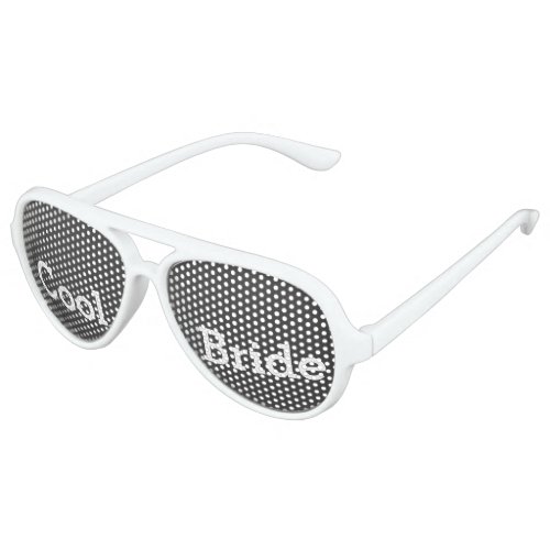 Cool Bride Wedding Party Dark Shades