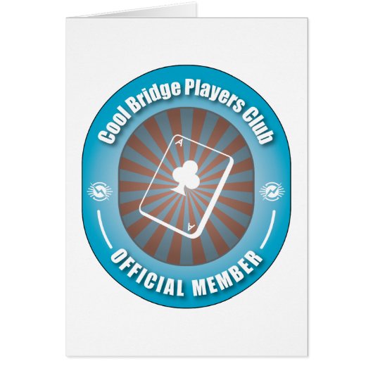 Cool Bridge Players Club Cards (Front)