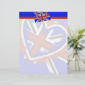 Cool British Flag Heart Design (Standing Front)