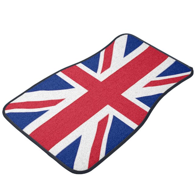 cool british london union jack flag car mat (Angled)