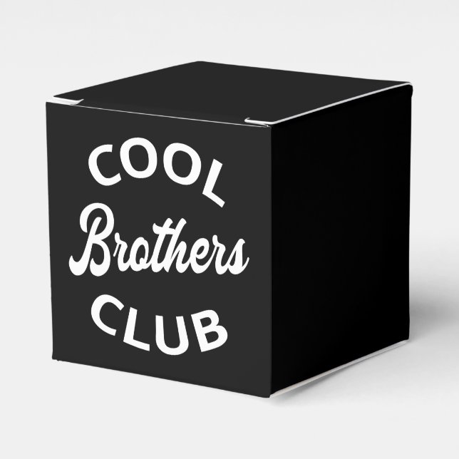 Cool Brothers Club I Favor Boxes (Front Side)
