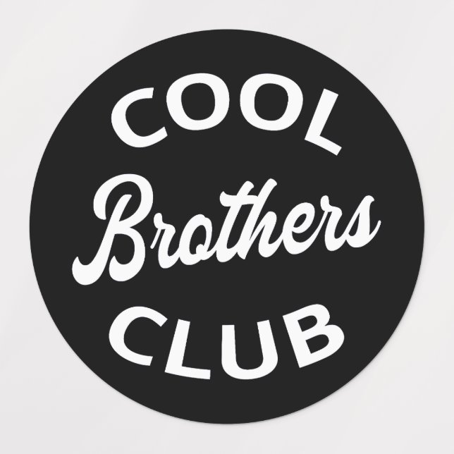 Cool Brothers Club I Labels (Design 1)