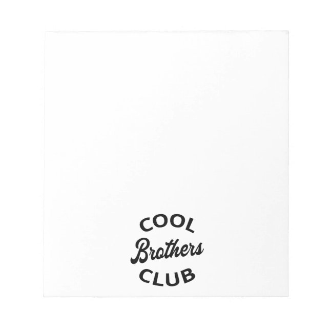 Cool Brothers Club I Notepad (Front)
